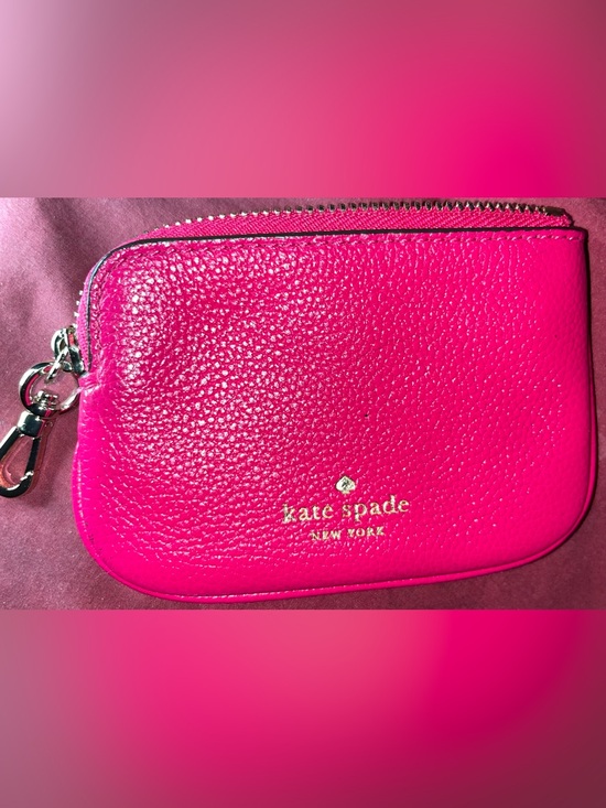 kate spade Handbags - kate spadec EUC Pink Satin-Lined Zip Pouch